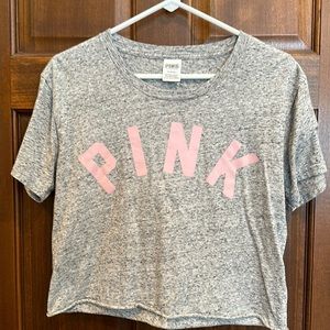Pink size medium cropped T-shirt like new condition